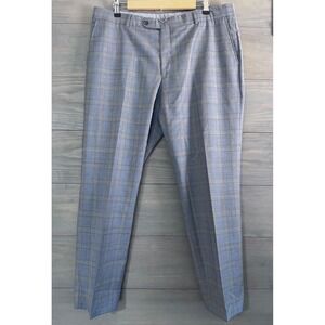 Ballin Comfort-EZE Super 110's Wool Dress Pants Mens Size 38 Plaid‎ Trouser